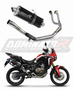 Honda CRF 1000L Africa Twin 2016 - 2019 Auspuffanlagen Schalldämpfer P7 BLACK + dB killer medium