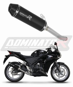 Honda CBR 250 R 2011 - 2013 Schalldämpfer Auspuff HP3 BLACK + dB killer medium