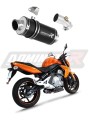 Auspuff Schalldämpfer DOMINATOR GP1 schwarz passend für Kawasaki ER  6 N / F 650 2006  2008 6