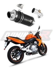 Kawasaki ER - 6 N / F 650 2006 - 2008 Schalldämpfer Auspuff GP1 BLACK + dB killer medium