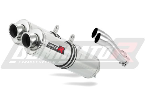 Auspuff Schalldämpfer DOMINATOR rund passend für Kawasaki GPZ 500 1987  2003 3