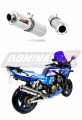 Auspuff Schalldämpfer DOMINATOR rund passend für Kawasaki ZRX 1200 2001  2007 3