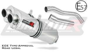 Z1000 Homologated Exhaust Schalldämpfer OVAL 2007 - 2009