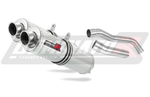 Auspuff Schalldämpfer DOMINATOR rund passend für Kawasaki Z1000 2007  2009 3