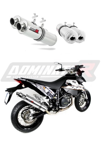 exhaust muffler DOMINATOR ROUND fits to KTM 690 SM SUPERMOTO  5