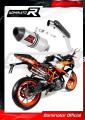 RC 390 HI LEVEL EXHAUST KTM Muffler Auspuff Sportauspuff Silencer Echappement Silencieux Scarico Scarichi Escape Wydech Tłumik Carbon Tip HP3 2017 - 2018 Dominator 