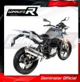 G 310 GS EXHAUST BMW Muffler Auspuff Sportauspuff Silencer Echappement Silencieux Scarico Scarichi Escape Wydech Tłumik OVAL 2016 - 2018 Dominator 2