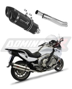 BMW K1600 GT GTL 2011 - 2023 Schalldämpfer Auspuff HP1 BLACK + dB killer medium