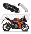 KTM RC 390 2022 - 2023 motorcycle Exhaust Muffler Auspuff Sportauspuff Silencer Echappement Silencieux Scarico Scarichi Escape Wydech Tłumik HP3 BLACK Dominator Exhaust System x