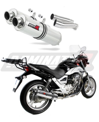 BREVA ie 750 Exhaust MOTO GUZZI Muffler Auspuff Sportauspuff Silencer Echappement Silencieux Scarico Scarichi Escape Wydech Tłumik ROUND 2003 - 2009 Dominator  x