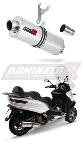 Auspuff Schalldämpfer DOMINATOR OV passend für Piaggio MP3 500 2008  2022 5