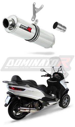 exhaust muffler DOMINATOR ROUND fits to Piaggio MP3 500 2008  2022 5