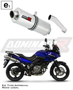 DL 650 V-STROM Homologated Schalldämpfer Auspuff OVAL 2004 - 2006