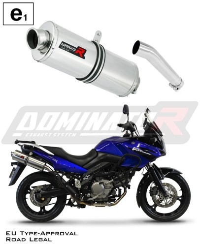 Auspuff Schalldämpfer DOMINATOR homologiert OVAL passend für DL 650 VSTROM 2004  2006 6