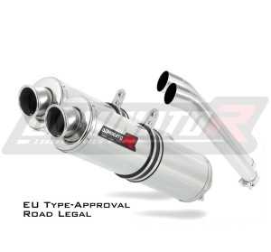 DL 1000 V-STROM Homologated Exhaust Schalldämpfer RUND 2002 - 2012