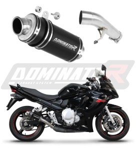Suzuki GSXF 650 2007 - 2016 Schalldämpfer Auspuff GP1 BLACK + dB killer medium
