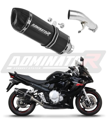 Auspuff Schalldämpfer DOMINATOR HP1 schwarz passend für Suzuki GSXF 650 2007  2016 6
