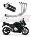 komplette Auspuffanlage mit Schalldämpfer DOMINATOR Full System GP1 schwarz passend für Suzuki GSXF 650 2007  2016 7