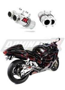 Suzuki GSXR 1300 Hayabusa 1999 - 2007 Schalldämpfer Auspuff GP1 + dB killer medium