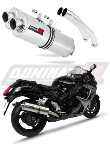 GSXR GSX 1300 R HAYABUSA EXHAUST Suzuki Muffler Auspuff Sportauspuff Silencer Echappement Silencieux Scarico Scarichi Escape Wydech Tłumik OVAL 2008 - 2019 DOMINATOR x