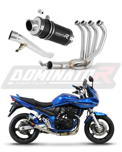 GSF 650 BANDIT N/ S 2005/2006  Full  Exhaust System  Muffler Auspuff Sportauspuff Silencer Echappement Silencieux Scarico Scarichi Escape Collector Manifold Wydech Tłumik  GP1 BLACK DOMINATOR x