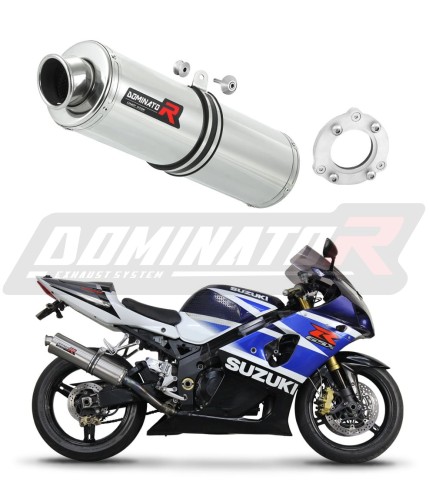 Auspuff Schalldämpfer DOMINATOR Bolton rund passend für Suzuki GSXR 1000 K1  K4 2001  2004 6