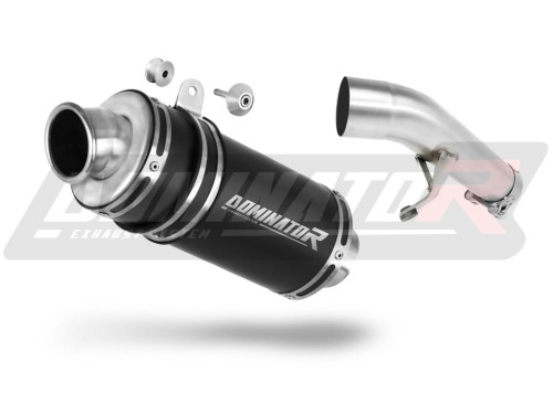 Auspuff Schalldämpfer DOMINATOR GP1 schwarz passend für Suzuki GSX 1250 FA 2010  2016 3