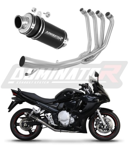 komplette Auspuffanlage mit Schalldämpfer DOMINATOR Full System GP1 schwarz passend für Suzuki GSX 1250 FA 2010  2016 7