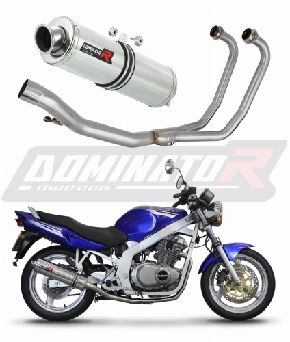 kompletny układ wydechowy z tłumikiem DOMINATOR Full System Okrągły pasujący do motocykla Suzuki GS 500F 2004