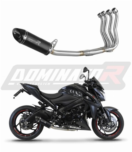 komplette Auspuffanlage mit Schalldämpfer DOMINATOR Full System HP8 schwarz passend für Suzuki GSXS 1000 / F 2015  2020 6