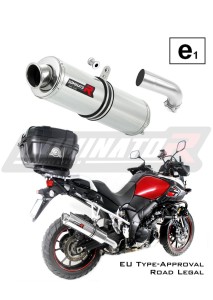DL 1000 V-STROM Homologated Exhaust Schalldämpfer RUND 2014 - 2016
