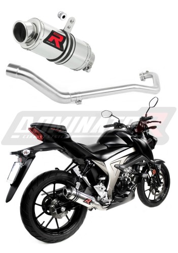 complete exhaust system with muffler DOMINATOR Full System GP1 fits to Suzuki GSX S 125 2017  2019 5