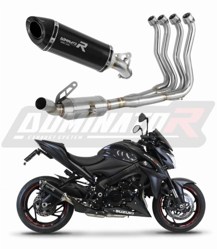 komplette Auspuffanlage mit Schalldämpfer DOMINATOR Full System HP8 schwarz passend für Suzuki GSXS 1000 / F 2015  2020 6