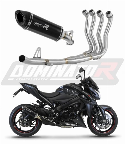 komplette Auspuffanlage mit Schalldämpfer DOMINATOR Full System HP8 schwarz passend für Suzuki GSXS 1000 / F 2015  2020 6