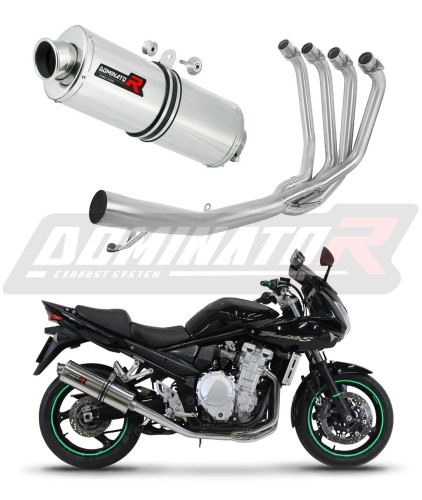 complete exhaust system with muffler DOMINATOR Full System OV fits to Suzuki GSF 650 BANDIT N / S 2007  2016 7