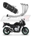 Suzuki GSF 650 N / S BANDIT 2007 - 2016 EXHAUST Collector Manifold Full System Muffler Auspuff Sportauspuff Silencer Echappement Silencieux Scarico Scarichi Escape Wydech Tłumik HP1 BLACK Dominator Exhaust System x
