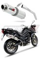 TIGER 800 XC XR XRX XCX XRT XCA EXHAUST Triumph Muffler Auspuff Sportauspuff Silencer Echappement Silencieux Scarico Scarichi Escape Wydech Tłumik ROUND 2015 - 2017 DOMINATOR x