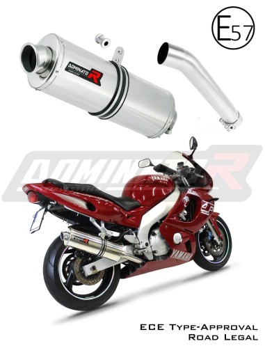 Auspuff Schalldämpfer DOMINATOR homologiert OVAL passend für YZF 600R Thundercat 1996  2006 8