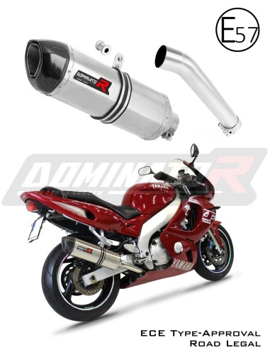 YZF 600 R Thundercat Homologated ECE Type approval - Street legal EXHAUST Yamaha Muffler Auspuff Sportauspuff Silencer Echappement Silencieux Scarico Scarichi Escape Wydech Tłumik HP1 Carbon End Cap 1996 - 2006 DOMINATOR x