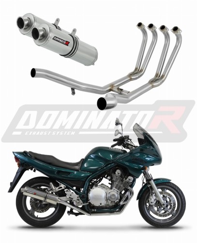 komplette Auspuffanlage mit Schalldämpfer DOMINATOR Full System rund passend für Yamaha XJ 900 Diversion 1994  2003 7