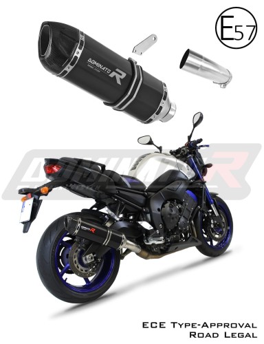 Auspuff Schalldämpfer DOMINATOR homologiert HP1 schwarz passend für FZ 8 N / FZ8 S FAZER 2010  2016 8