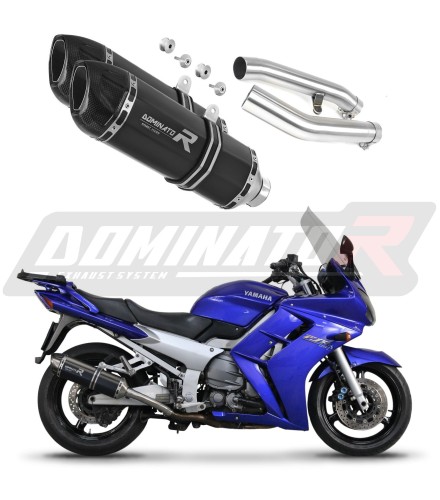 Auspuff Schalldämpfer DOMINATOR HP1 schwarz passend für Yamaha FJR 1300 2001  2005 7