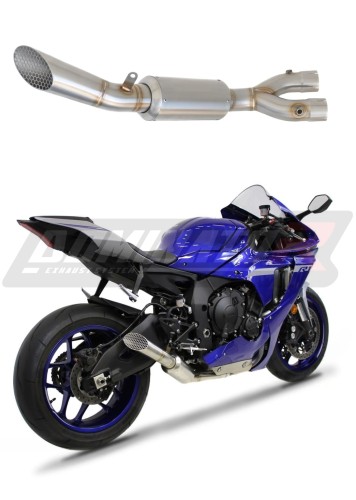 YZF R1 R1M 1000 RN49 Exhaust Cat Eliminator Catalyst Catalytic Converter Linkpipe Decat Downpipe 2017 - 2019 DOMINATOR x