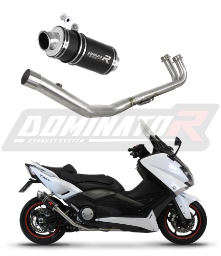 complete exhaust system with muffler DOMINATOR Full System GP1 BLACK fits to Yamaha XP 530 TMAX 2012  2016 6