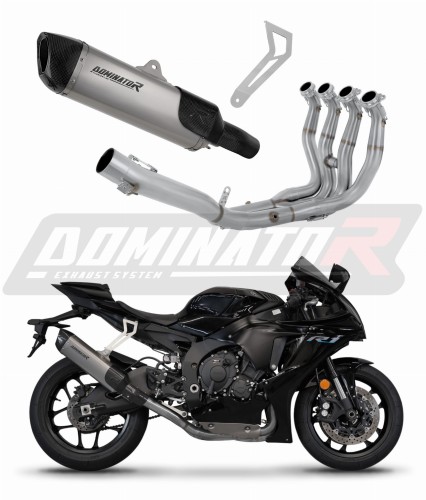 komplette Auspuffanlage mit Schalldämpfer DOMINATOR Full System Race HP6 Titan passend für YZF R1 1000 RN32 2015  2016 6