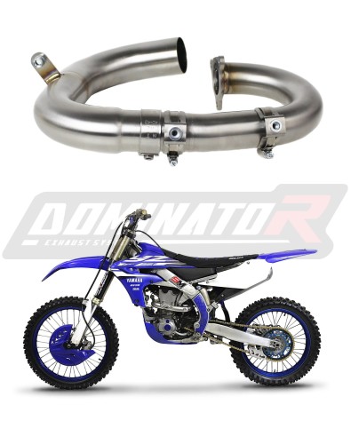 YZ 450 F YZF Exhaust Yamaha Header Head pipe Linkpipe Downpipe Kolano without PowerBomb 2018 - 2019 DOMINATOR x