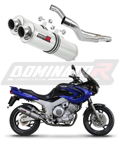 Auspuff Schalldämpfer DOMINATOR rund passend für Yamaha TDM 850 1991  1995 6