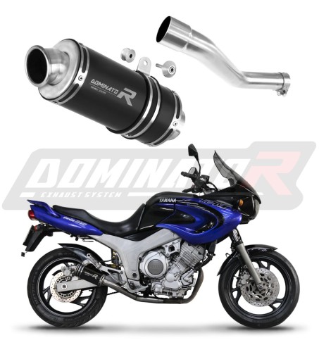 wydech tłumik DOMINATOR GP1 CZARNY pasujący do motocykla Yamaha TDM 850 Right Side 1991 - 1995 6