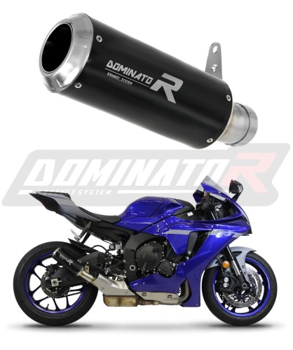 Yamaha YZF R1 R1M 1000 RN65 2020 - 2022 EXHAUST Muffler Auspuff Sportauspuff Silencer Echappement Silencieux Scarico Scarichi Marmitta Escape Wydech Tłumik GP BLACK DOMINATOR EXHAUST SYSTEM x