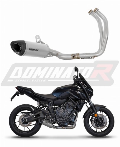 komplette Auspuffanlage mit Schalldämpfer DOMINATOR Full System HP8 Titan passend für Yamaha MT 07 2021  2024 7